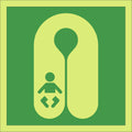 Photoluminescent Infant Life Jacket Symbol Sign