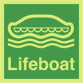 Photoluminescent Lifeboat Sign