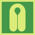 Photoluminescent Life Jack Symbol Sign
